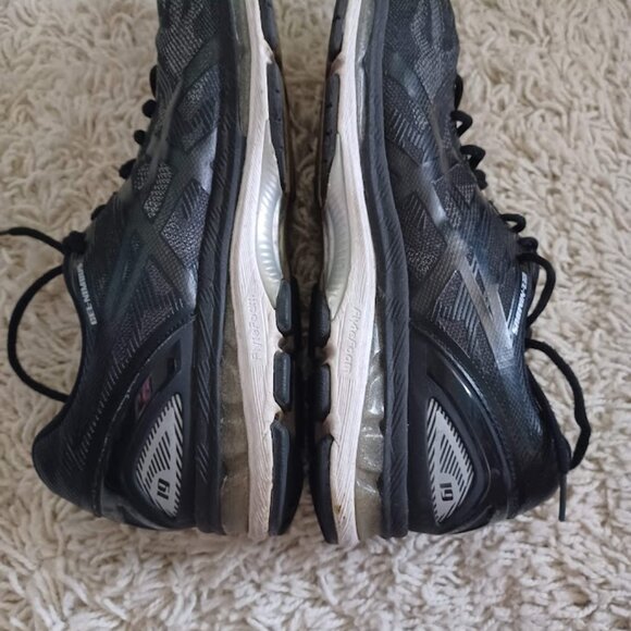 ASICS Gel-Nimbus 19 Men’s Sz 13 Black Gray Running Shoes T700N FlyteFoam Cushion - Picture 6 of 9